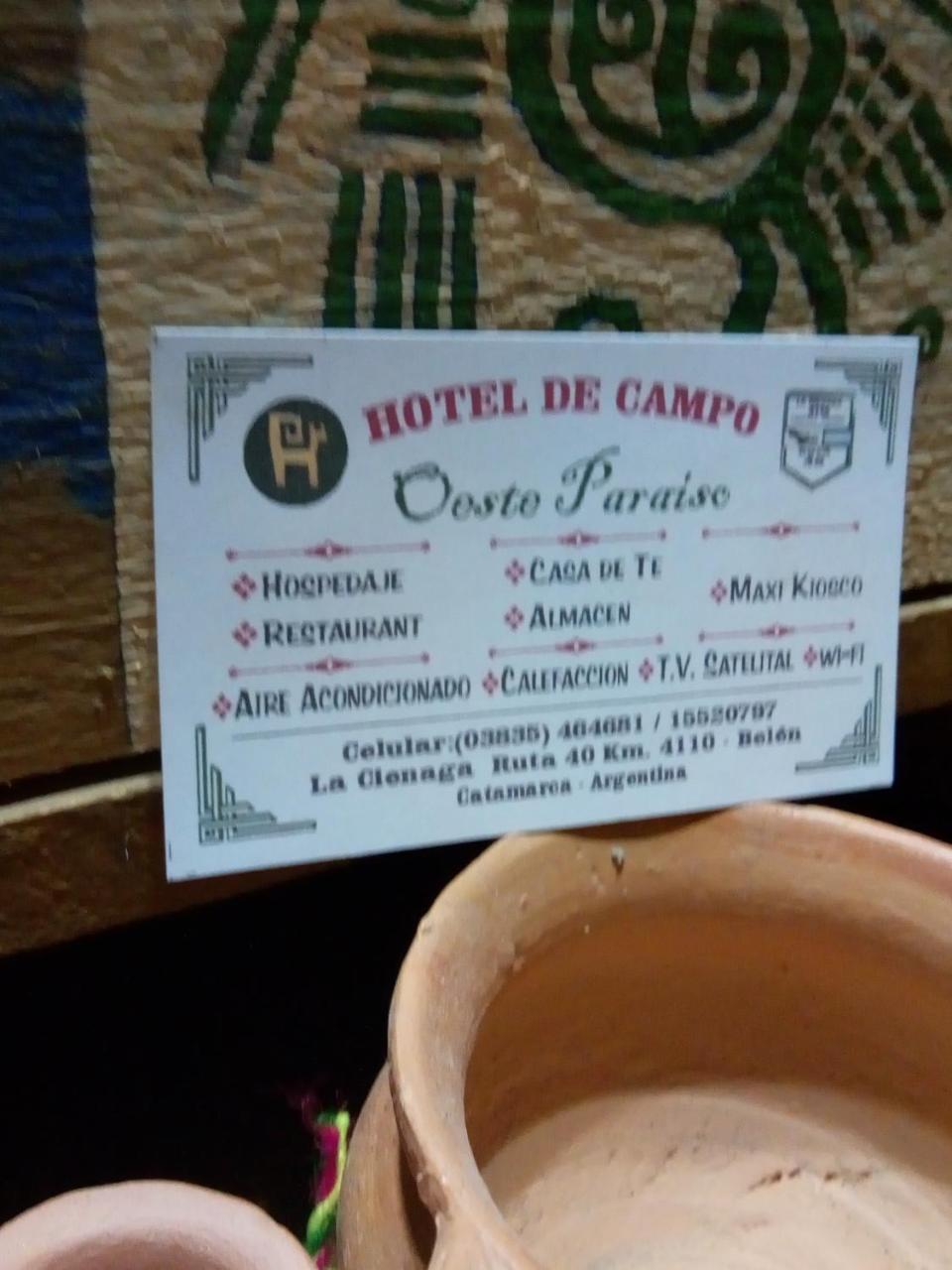 Hotel de Campo Oeste Paraíso La Cienaga Exterior foto